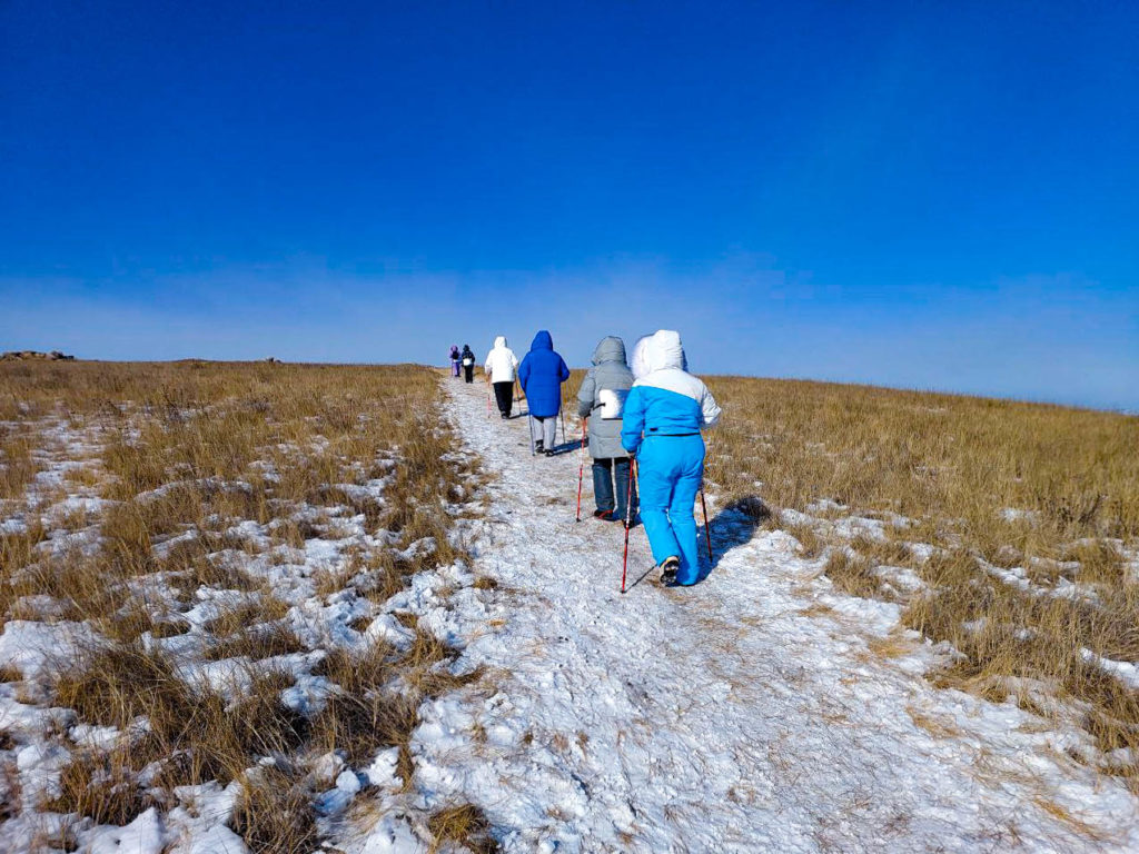 Скандинавская ходьба на Байкале